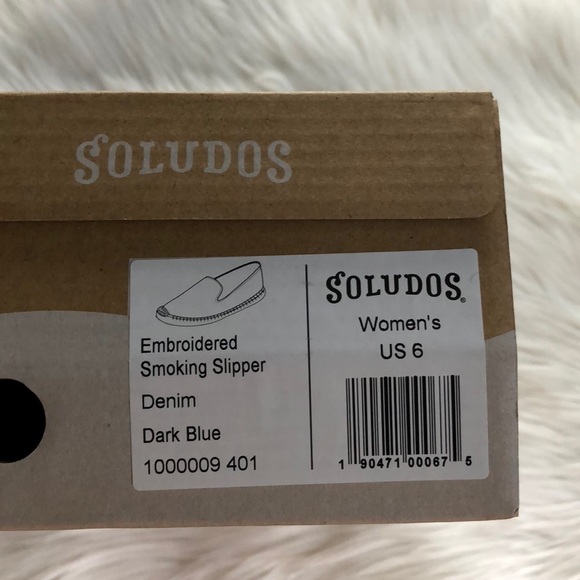 Soludos Denim Cherry Smoking Slipper Espadrille - Picture 8 of 8